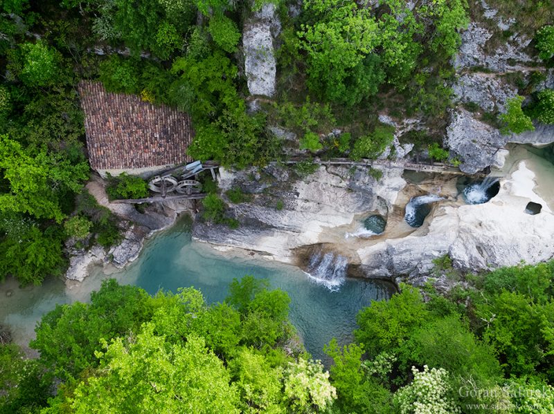 croatia, kotli, river,watermill, canyon