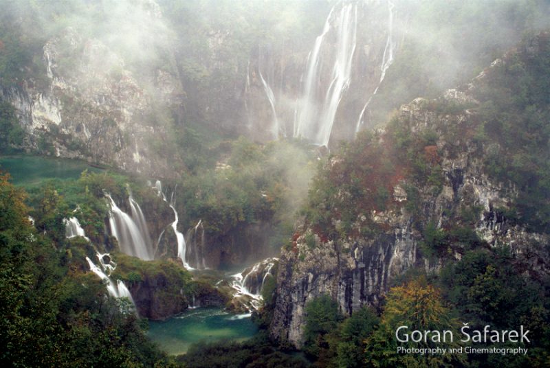 How were magnificent waterfalls and lakes in Plitvice Lakes created?