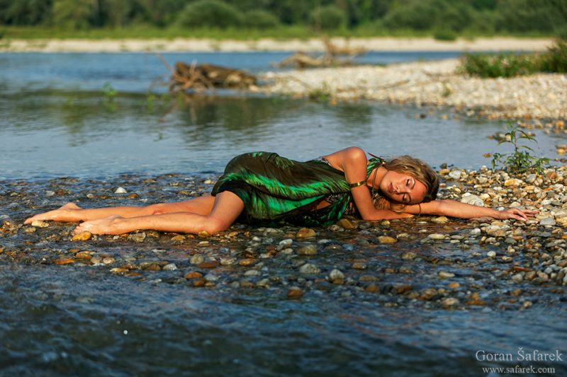 gitl, beautiful, river fairy, model, drava, dress, beautiful, young