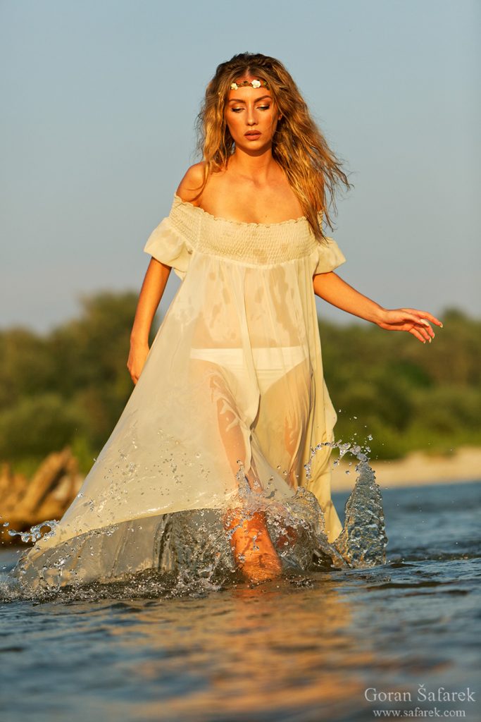 gitl, beautiful, river fairy, model, drava, dress, beautiful, young