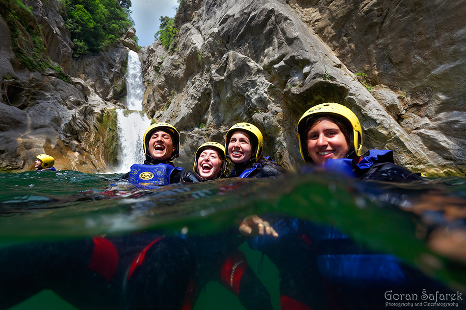 Canyoning on the Cetina River