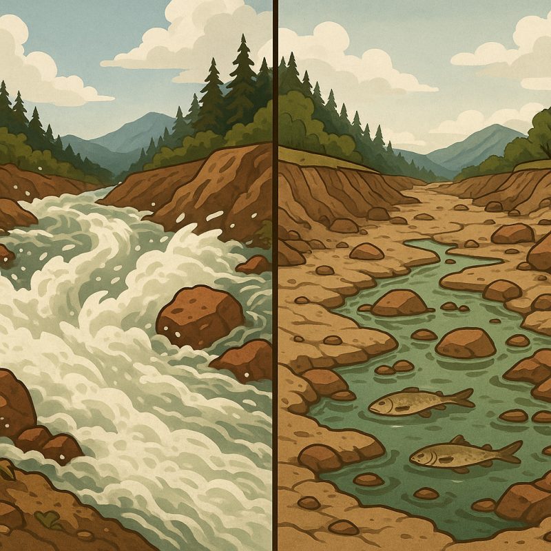 dams, hydropower, dams,negative effects of dams on rivers, hydropeaking