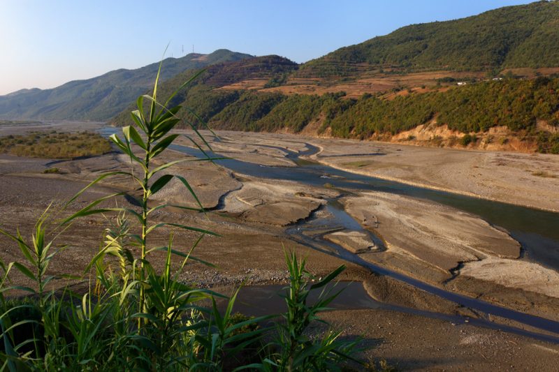 Devoli River, Albania, world, rivers, braided stream,