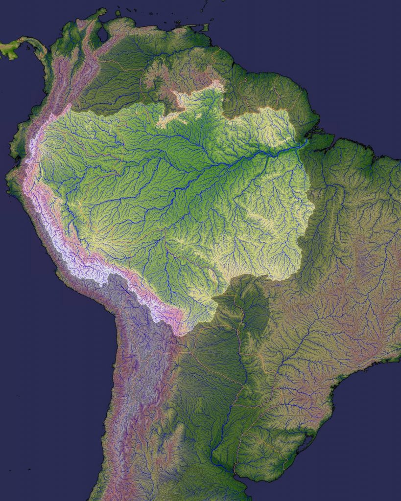amason, basin, river, tributaries