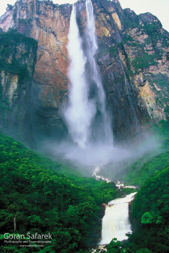 waterfall, south america, canaima,llanos, tepui, angel falls,