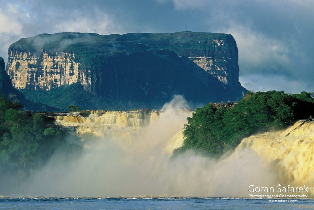 waterfall, south america, canaima,llanos, tepui, angel falls, sapo