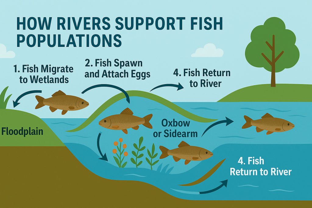 fish spawning,benefits of rivers