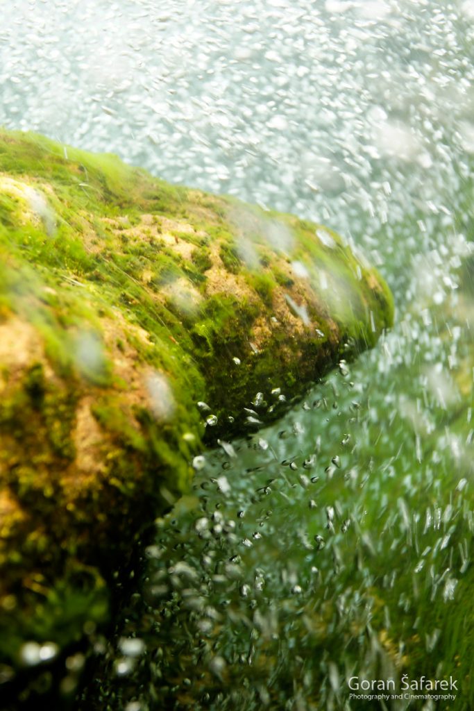 waterfall, underwater, diving, river, croatia, plitvice, national park