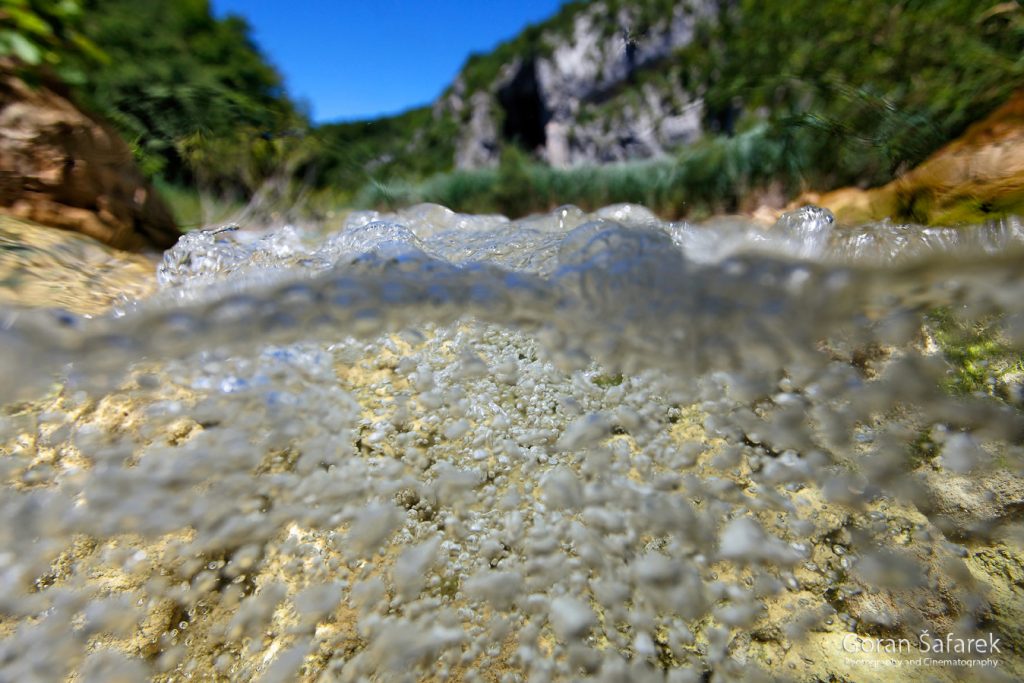 waterfall, underwater, diving, river, croatia, plitvice, national park