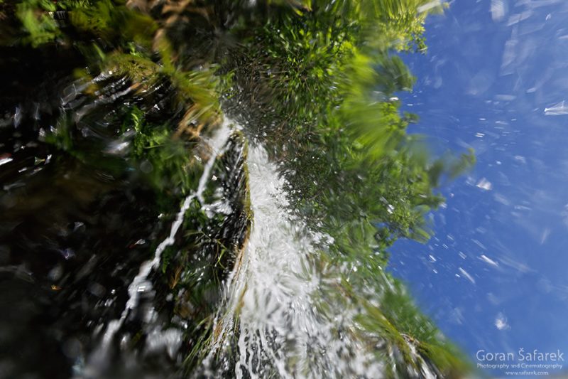 waterfall, underwater, diving, river, croatia, krka, national park