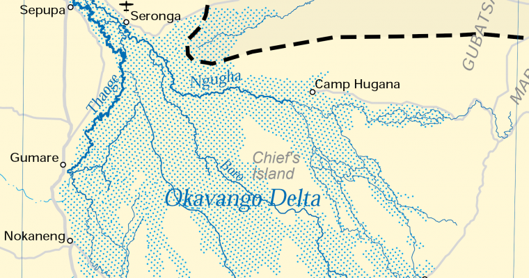 Rivers that disappear in the continents