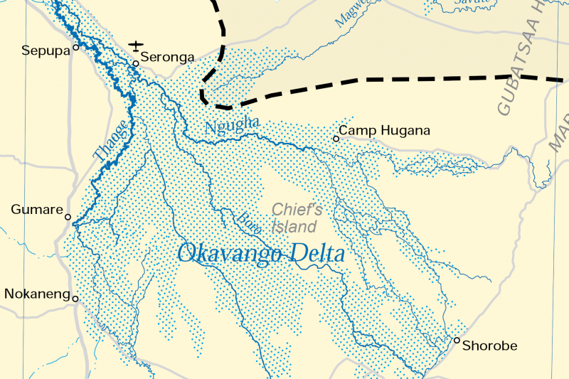 Rivers that disappear in the continents