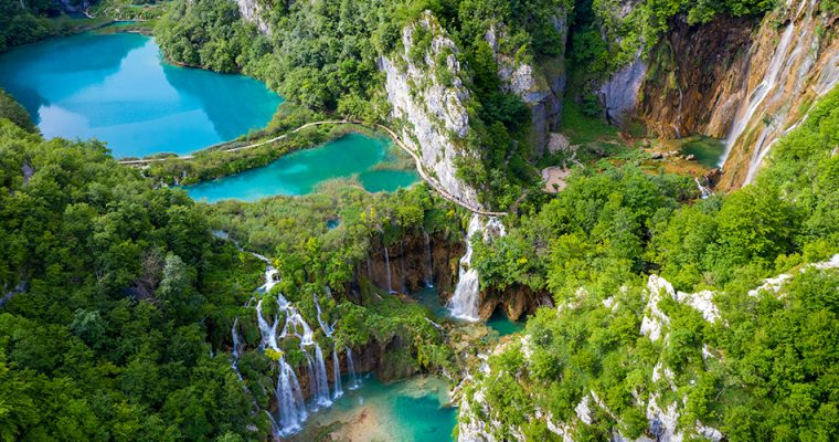 Plitvice Lakes From Above