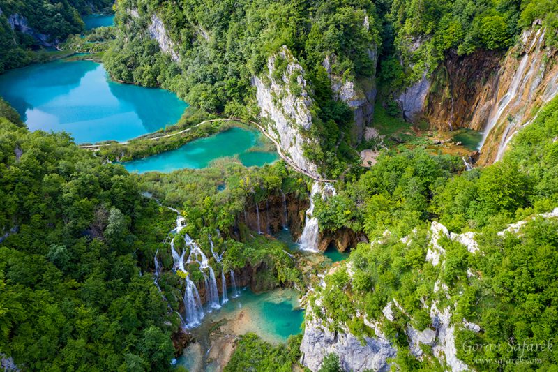 Plitvice Lakes From Above