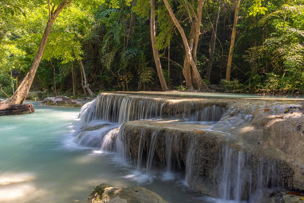 erawan, waterfall, thailand