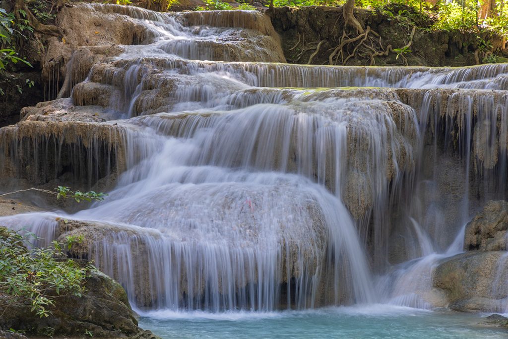 erawan, waterfall, thailand