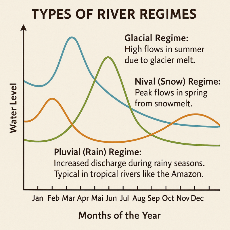 river, regimes