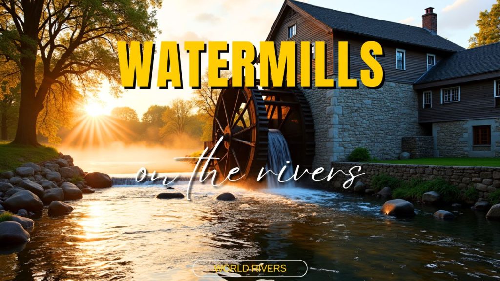 river, watermill