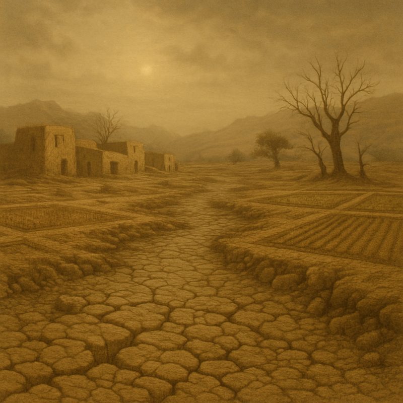 fertile valley, early civilization, drought, arid