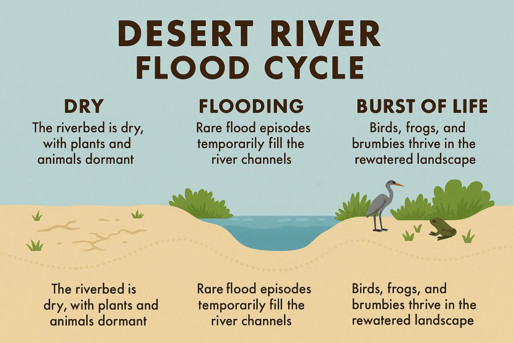 desert, river, flood, cycle,rivers of Australia