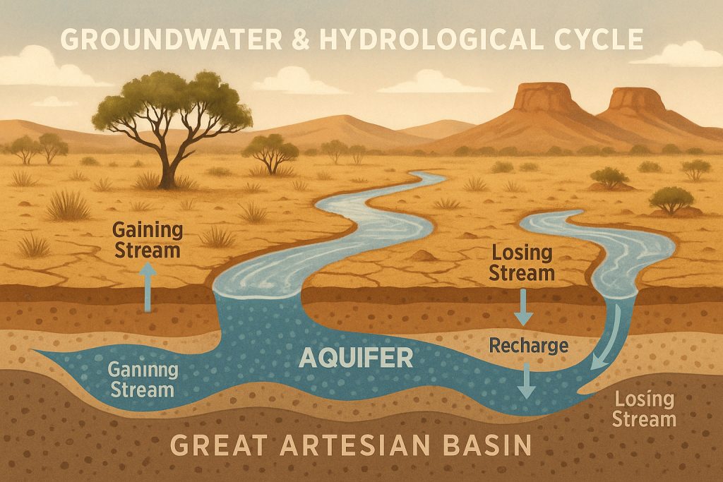 rivers of Australia, aquifer