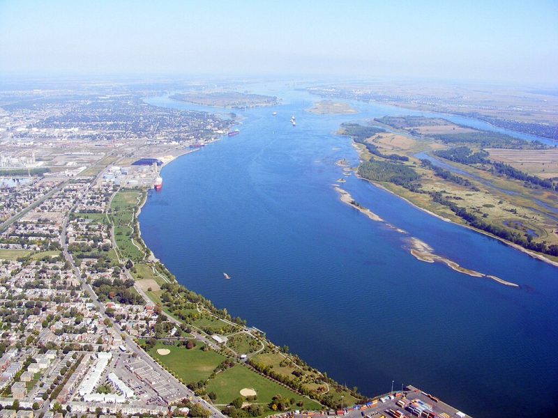 widest rivers in the world, saint lawrence river