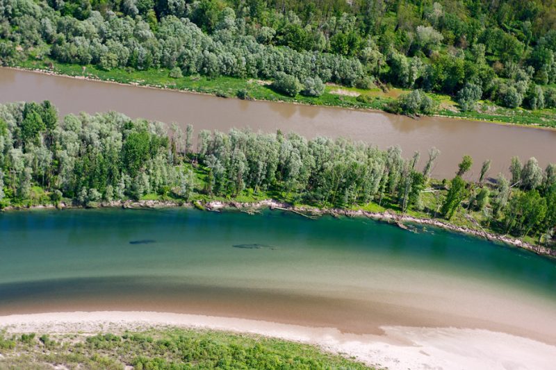 drava, mura, confluence