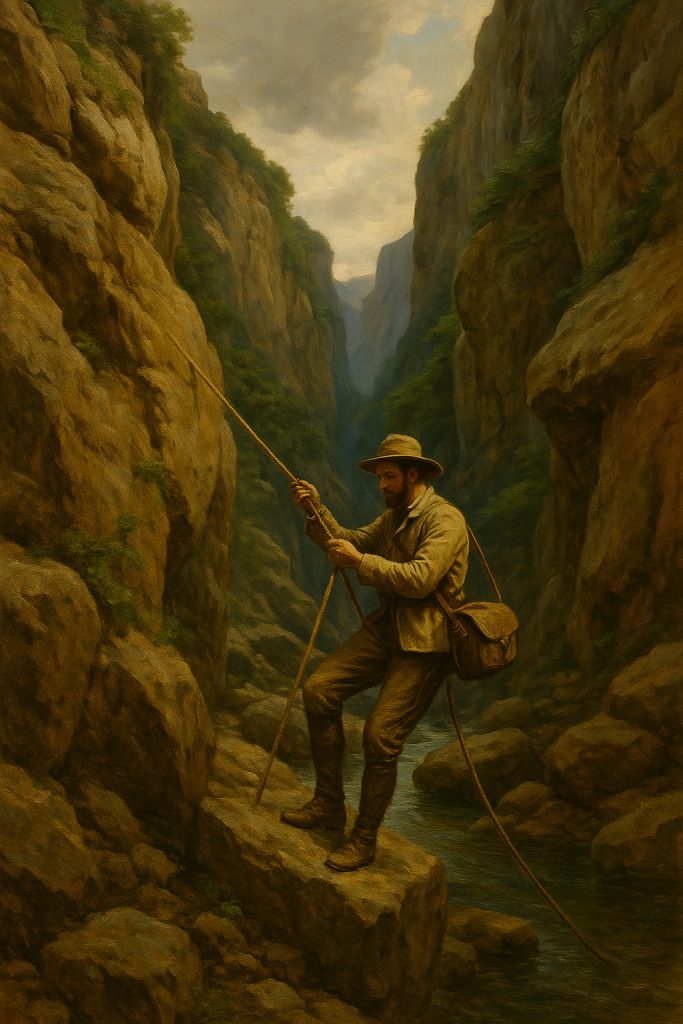 river canyon exploration, explorer