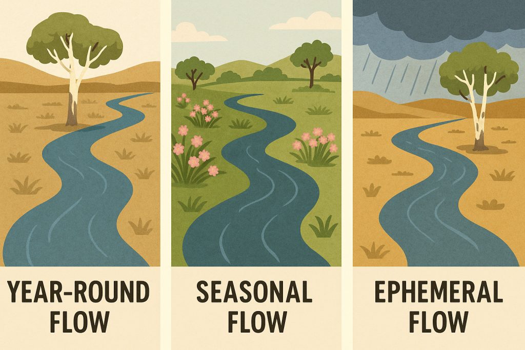 rivers of Australia, ephemeral, intermittent