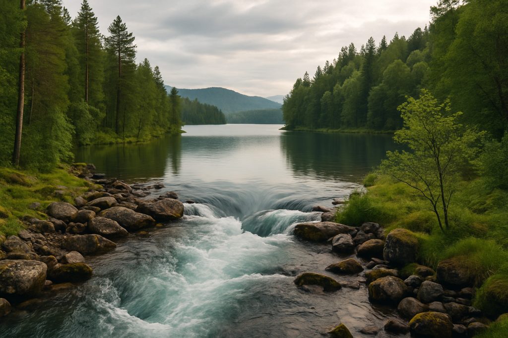 lake, source, river