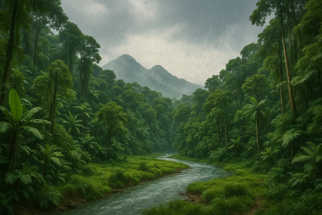 river source, pluvial, rain, tropical
