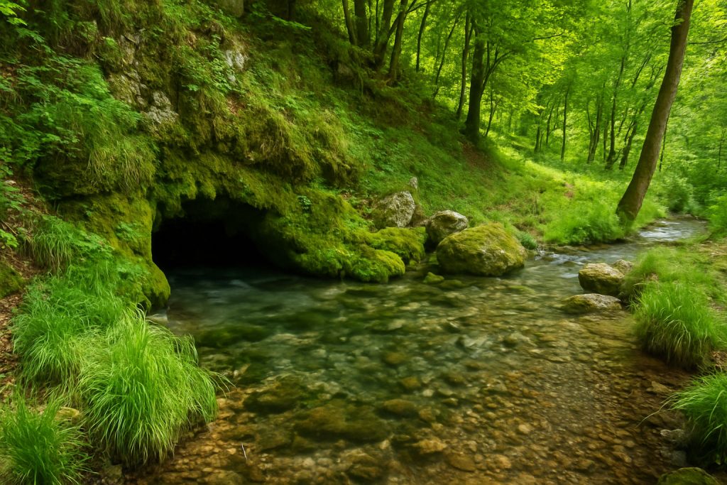 river source, spring