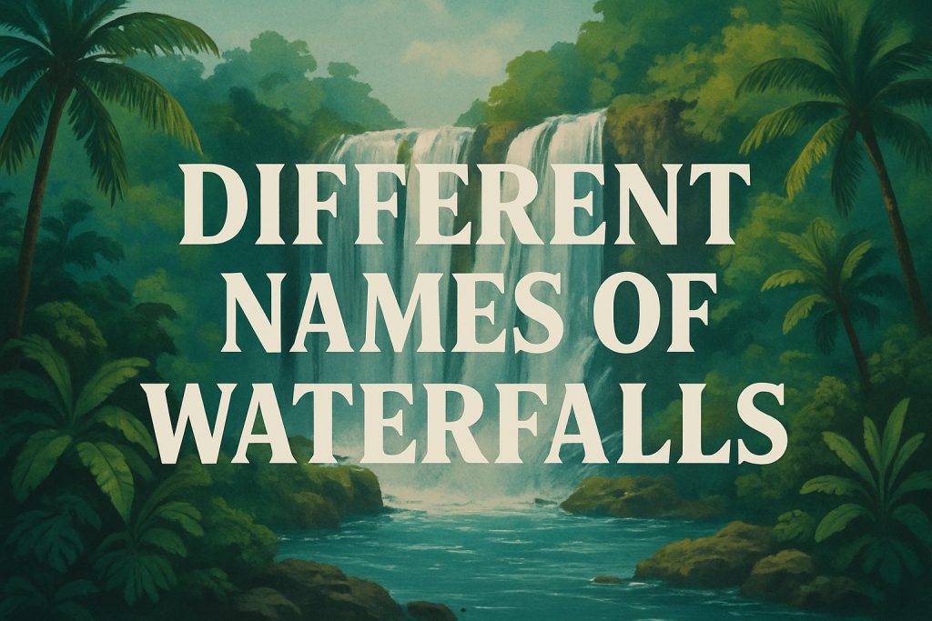 waterfall, terms, names, cascade, chute