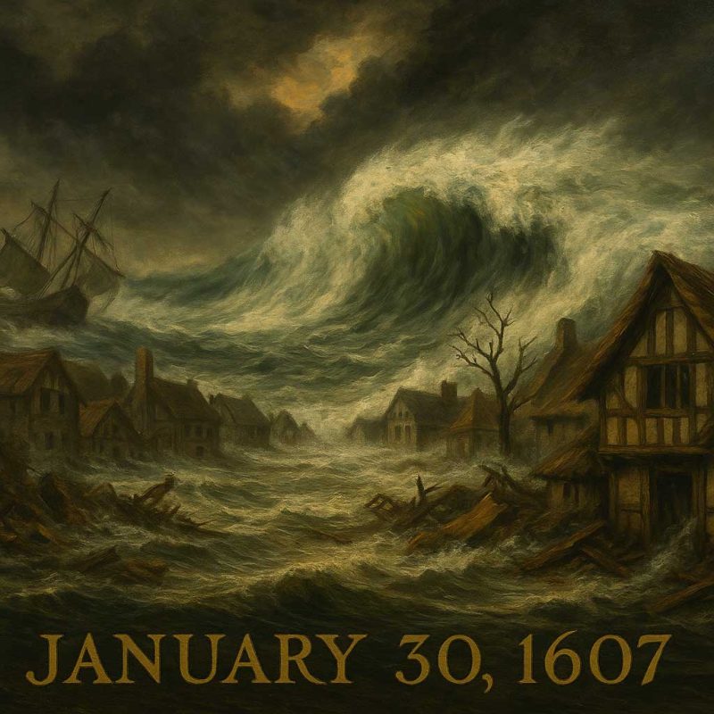 worst floods in UK history, 1607