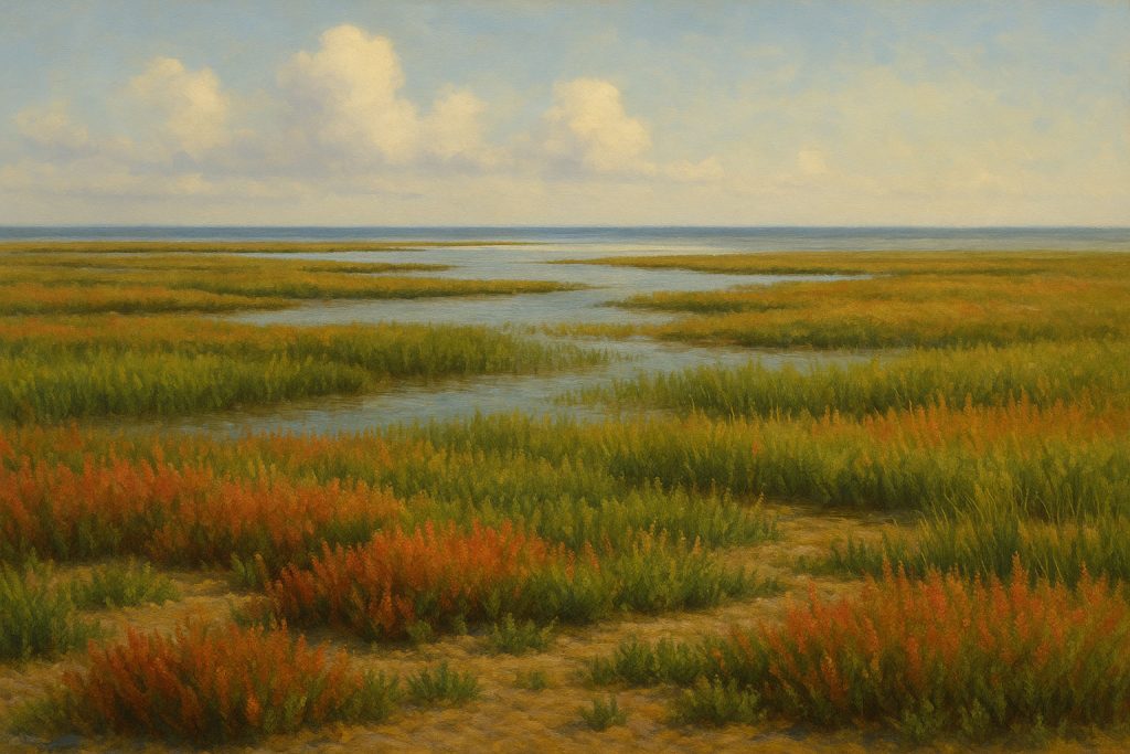 types of wetlands, saline marsh