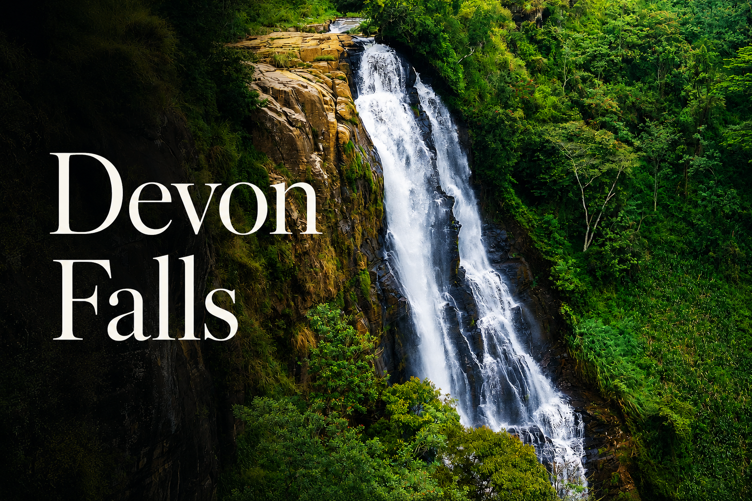 Devon Falls, Sri Lanka: A Waterfall Among the Tea Fields